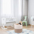 Planter Baskets for Indoor 11" Planters Cotton Rope Flower Plant Pots Cover,Woven Storage Baskets for Crafts, Organization Modern Home Decor 11"x11"Khaki