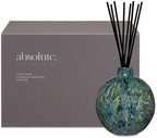 LAFCO New York Absolute Collection Reed Diffuser, Forest Oakmoss - 15 oz - Up to 1 Year Fragrance Life - Reusable, Hand Blown Glass Vessel - Nylon Reeds - Made in The USA