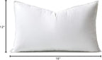 MIULEE 12x16 Down Alternative Pillow Insert Decorative Throw Pillow 12 x 16 Inch Body Bed Sleeping Ultra Soft Fluffy Form for Sofa Couch Bed