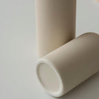 Modern Ceramic Vase Set, Neutral Colors, Decorative Vases for Home Decor, 4 Piece Collection (Beige)