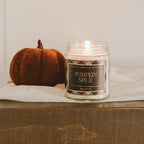 Sweet Water Decor Pumpkin Spice Candle, Autumn Scented Notes of Pumpkin, Cloves, & Buttercream, 40+ Hour Burn Time, Non-Toxic Soy Wax Blend, Poured in the USA, Cotton Wick, 9oz Glass Jar with Gold Lid