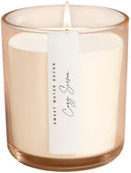 Sweet Water Decor Cozy Season Candle, 12oz Sandstone Glass Jar, Autumn Scented Notes of Woods, Spice, & Citrus, 50+ Hour Burn Time, Non-Toxic Soy Wax Blend, Poured in The USA, Cotton Wick