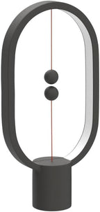 Table Lamp for Bedroom - Balance Lamp,Bedside Lamp with Touch Dimmer,Nightstand Lamp,3 Level Brightness Rechargered Night Light for Home,Office,College Dorm (Black)