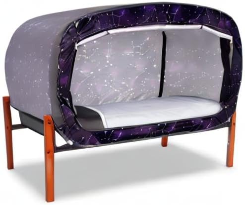 Bed Tent Full Bed Canopy Portable Dream Tent for Adult Indoor Sleeping Tents with 2 Doors Breathable Private Space Tents, Starry Constellation