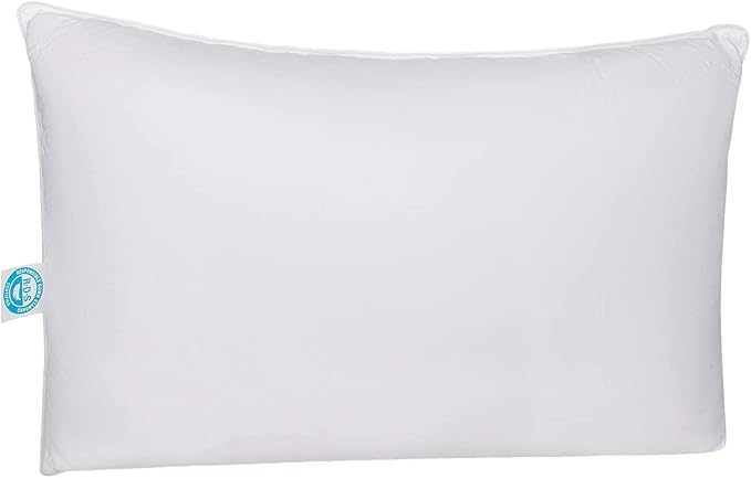 East Coast Bedding Pure Dream Firm Pillow - King Pillow Medium Support, King Size 20x36 Inch Goose Feather Down Pillows, 100% Cotton Shell, Pack of 1