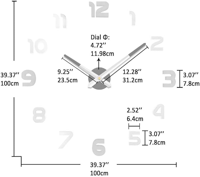 VANGOLD Design Sticker Wall Clock