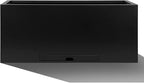 Worth Garden Metal Rectangular Planter Box - Black Powder Coated Steel Planter - 16" H. Tall Heavy Duty Modern Flower Plant Pot - Indoor & Outdoor, Commercial & Residential (16"x12"x36")