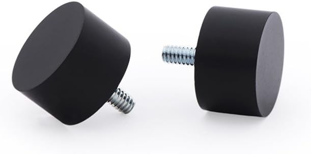 Ivilon Drapery Window Curtain Rod - End Cap Style Design 1 Inch Pole. 72 to 144 Inch Color Black