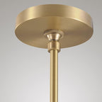 Modern Pendant Lighting for Kitchen Island, Handblown Teardrop Glass Kitchen Light Fixtures Luxury Brass Pendant Lights Hanging Lamps for Bedroom Dining Table, Hallway