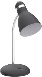 LEPOWER Metal Desk Lamp, Eye-Caring Table Lamp, Study Lamps with Flexible Goose Neck for Bedroom, Home Office (Matte Black)