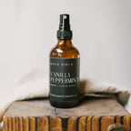 River Birch Vanilla Peppermint Scented Linen and Room Spray | Home Fragrance | 4 oz Glass Amber Bottle | Luxury Signature Scent | Handmade in Texas