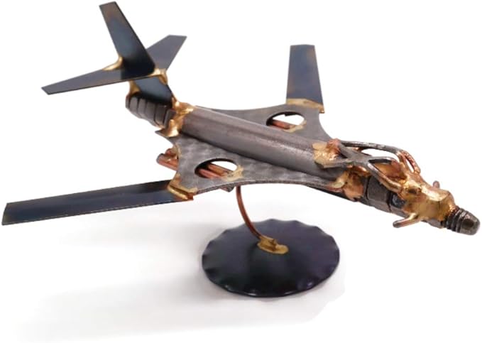 B1- Bomber Collectible Handmade Metal Art Figurine, Desk Accessories, Trophy, Boss Gift, Home Office Décor, Aircraft