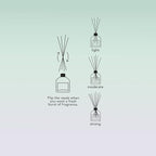 Ash & Iron Fresh Horizon Luxury Reed Diffuser, Crisp Alpine Air & Cactus Blossom Fragrance, 125mL, 3-Month Duration, Nature's Freshness Meets Floral Warmth