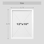 SIGNWIN Framed Mid-Century Modern 1960s Vintage Nordic Polygons Wall Art, Set of 4 Abstract Geometric Wall Decor Prints, Nature Wilderness Wall Décor for Living Room, Bedroom - 12"x16" White