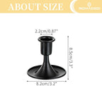 Black Candlestick Candle Holders for Taper ：6 PCS Romadedi Candle Stick Holder Set Vintage Table Centerpiece Halloween Decoration Wedding Christmas Fireplace Mantel Home Deocr