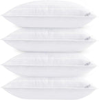 Cosmoluxe Extra Soft Bed Pillows for Sleeping Standard Size 4 Pack, Down Alternative Pillows Standard Size (20"x26") Set of 4