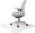 RESILIA Office Desk Chair Mat - for Low Pile Carpet (with Grippers) Clear, 36 Inches x 48 Inches, Made in The USA
