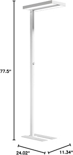 Honeywell LED Floor Lamp Modern - 02E Pro Sunturalux™ Eye Caring Standing Light, 10040LM Dimmable Reading Tall Lampara for Home Office Living Room Bedroom,100W,4000K Natural Daylight