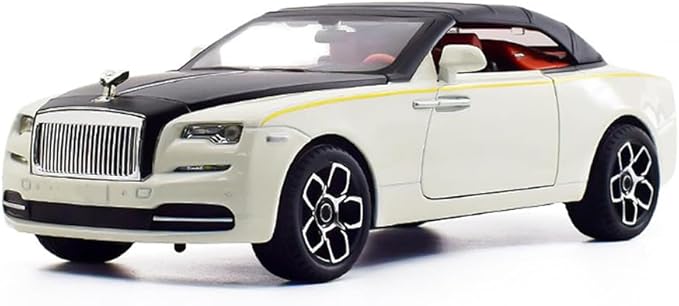 Collectible Toy Car 1/24 Rolls-Royce Dawn Diecast Model Car, Alloy Pull Back Toy Car Vehicles with Light and Sound Exquisite Car Model for Boys Kids Adults Gift