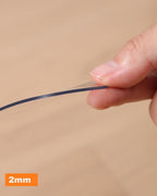 Clear PVC Mat 3x3ft, 2mm Thick Soft Vinyl Mat for Countertop, Table or Hard Floor, Scratch-Resistant, Waterproof, Easy to Clean, High-Resilience（36x36 inch