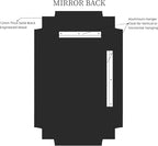 Kelly Miller Large Gold Mirror for Wall, 30"x46" Gold Bathroom Mirror Vanity Mirror Decorative Mirror Scalloped Beveled Mirror for Master Bath Half Bath Living Room Bedroom Farmhouse Fireplace Hallway