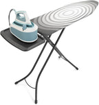 Brabantia - Ironing Board C - Extra Large Steam Unit Holder - Adjustable in Height - Non-Slip Rubber Feet - Cotton Cover with Foam Layer - Foldable XL Unit - Titan Oval - 49 x 18 inches