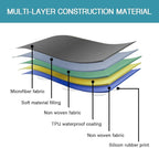 Flamingo P 100% Waterproof Couch Covers for 3 Cushion Couch Sofa Slipcover Furniture Covers for Living Room Furniture Protector with Back Nonslip Paws Machine Washable (Seat Width Up to 68") Black