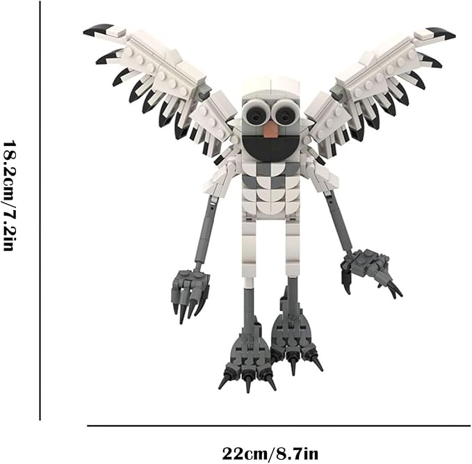 99 N-ights in The Forest 7.2in Block Model DIY Gothic Building Decorative Monster Figurine Ornaments, Creative Collectible Gift, Funny Desk Display