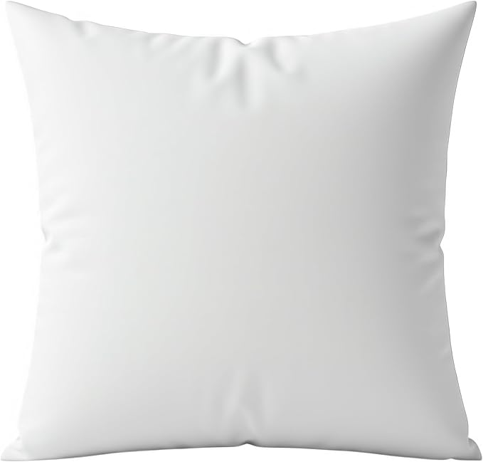Digital Decor Premium Throw Pillow Inserts Sham - Decorative White Square Form Pillow Inserts - Perfect for Bedroom, Sofa & Couch (1 Pack)