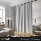 Curtain Track - Ceiling Mounted Curtain Rail for Curtains, Drapes, and Room Dividers - USA Made - Small (8 Feet), Jet Black