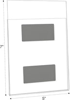 4 Pack Magnetic Picture Frames for Refrigerator, 5x7 Magnetic Photo Holders for Fridge, Acrylic Magnetic Picture Frame for Displaying Frames,Children Artworks