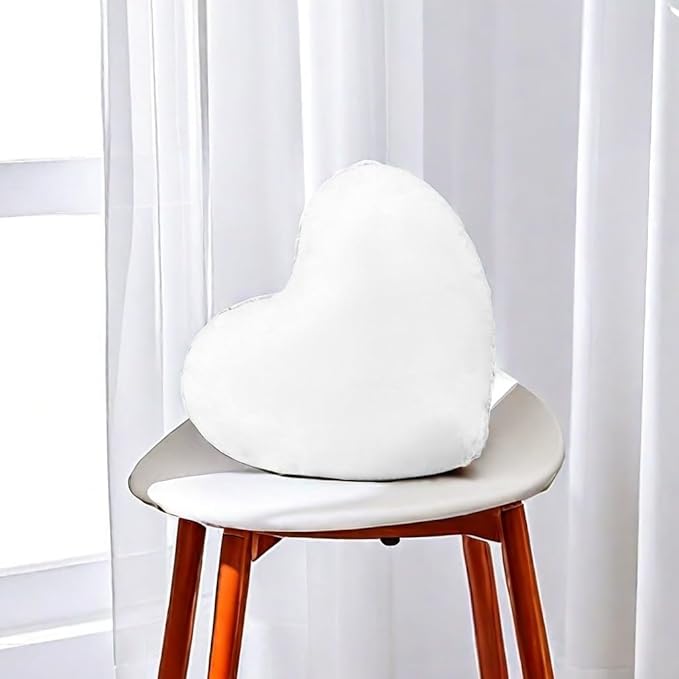 Throw Pillow Inserts, Heart Pillow Insert for Mother's Day, Lightweight Soft Fillers for Sofa, Bed, and Home Décor, Outdoor Pillow Insert