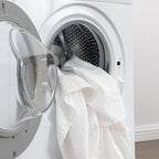 MIYE Pleated Waffle Weave Bed Skirt, Tailored Dust Ruffle 18 Inch Drop Easy Fit, Machine Washable (White, Twin - 18" Drop)