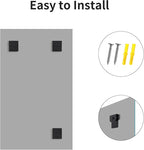 Beveled Bathroom Mirror, 24x40 Large Frameless Mirrors for Over Sink, Upgraded Shatterproof Beveled Frameless Vanity Mirror for Bathroom,Bedroom,Living Room and Entryway