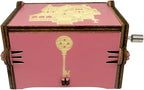 Youtang Music Box Engraved Wooden Gifts Mini Musical Box Play Dreaming for Birthday/Anniversary/Valentine's Day/Christmas (Hand Crank, Pink)