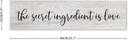 Generic Funny Wood Sign The Secret Ingredient is Love Rustic Wooden Hanging Sign Home Farmhouse Kitchen Wall Decoration 16 x 6 Inch
