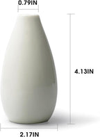 Modern White Small Ceramic Vase Set of 16 for Living Room Bedroom 4.13'' Minimalist Fresh Flower Vases for Home Decor Office Fireplace Centerpieces Nordic Style Gift for Fake Plant 16 Pack