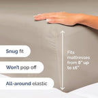 King Size 4 Piece Sheet Set - Comfy Breathable & Cooling Bed Sheets Set - Hotel Luxury Bedding for Women, Men, Kids, Teens, Boys & Girls - Deep Pockets, Ultra-Soft and Wrinkle Free - Oeko-Tex - Wheat