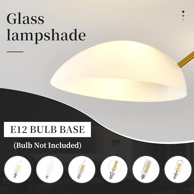 31.5”Gold-Plated Modern Ceiling Light Chandelier Light Fixture for Bedroom and Living Room Ceiling - Adjustable Light and Color with Acrylic lampshade - Sputnik Ceiling Light