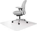 RESILIA Office Desk Chair Mat - for Low Pile Carpet (with Grippers) Clear, 46 Inches x 60 Inches, Made in The USA