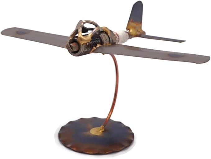Zero Collectible Handmade Metal Art Figurine, Desk Accessories, Trophy, Boss Gift, Home Office Décor, Aircraft