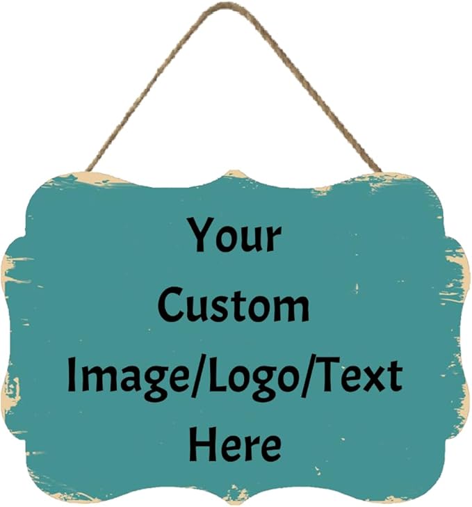 Personalized Custom Wooden Signs with Any Text Name for Home Door Man Cave Bar Family Farmhouse Decorative Home Kitchen Rustic Wall Decor