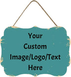 Personalized Custom Wooden Signs with Any Text Name for Home Door Man Cave Bar Family Farmhouse Decorative Home Kitchen Rustic Wall Decor