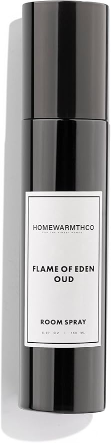 Flame of Eden Oud Room Spray – 5.07 oz Scented Air Freshener Spray for Home, Office & Linen – Long-Lasting Linen Spray for Bedding, Pillows & Fabrics – Luxurious Home Fragrance