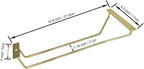 10.8 Inch Gold Wine Glass Rack, Under Cabinet Wine Glass Holder, Wine Glass Hangers Under Shelf, Stemware Rack, Hanging Stemware Holder for Cabinet Kitchen Bar, Set of 4