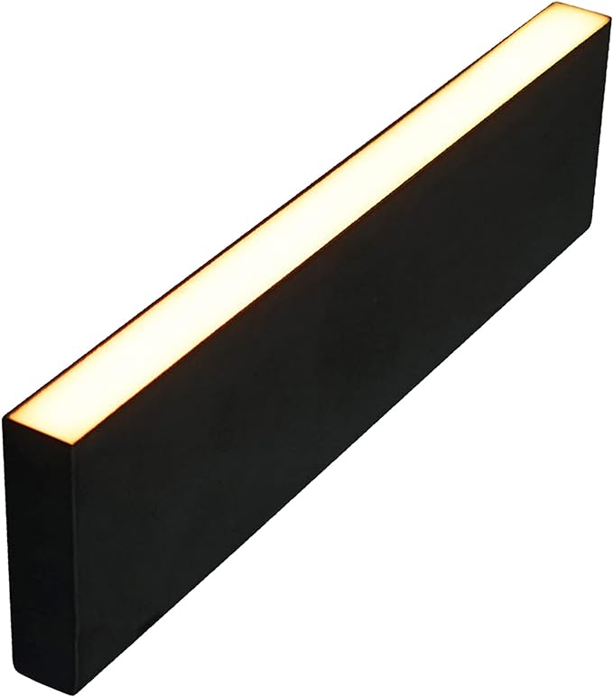 LUMENGY Paver Light Slim 0.5x6 Inch Glare-Free Steel Brick Lighting for Pavers, Walls, Driveway & Pathway Borders 2700K Warm White, Waterproof, Drive-Over Rated - 12V AC/DC