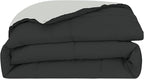 Modern Threads Down Alternative Reversible Comforter Black/Silver Queen