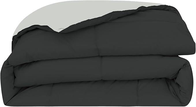 Modern Threads Down Alternative Reversible Comforter Black/Silver King