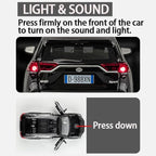 Model Car Compatible 1/32 RAV4 Toy Car Alloy Diecast Collectible Model with Light and Sound Toy Vehicle for Boys Kids Toddler Gift Black car