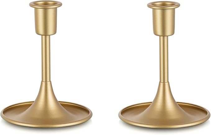 Sziqiqi Taper Candlestick Candle Holder - Christmas Table Centerpiece Candle Stick Holders for Wedding Vintage Candleholder Decorations for Thanksgiving Day Birthday Party Event